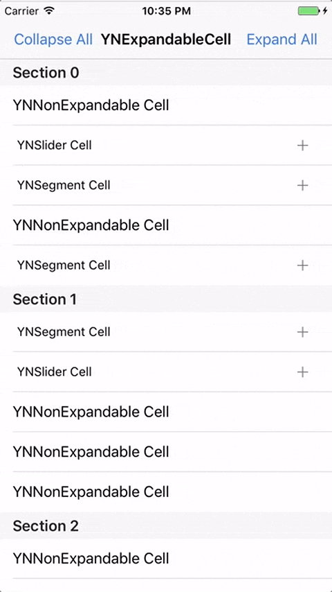 YNExpandableCell preview