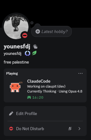 Discord rich presence
