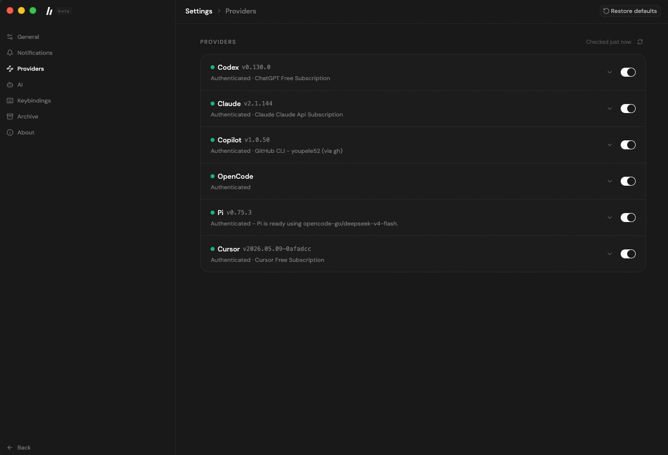 bigbud Provider Settings