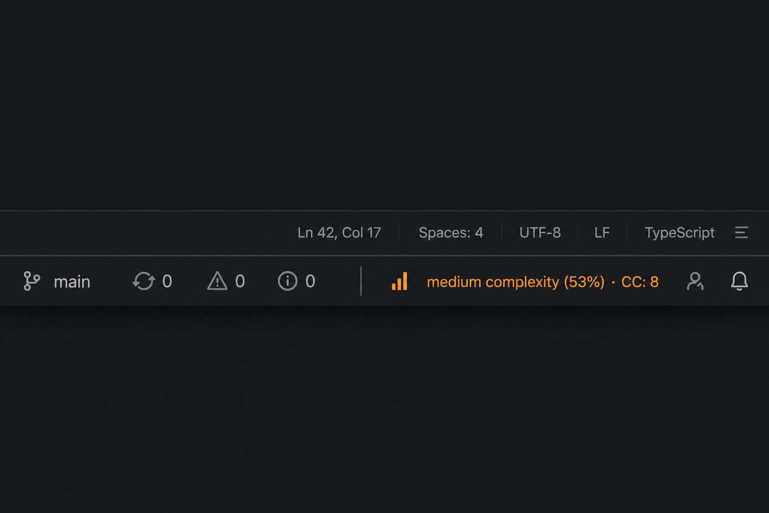 Status bar complexity