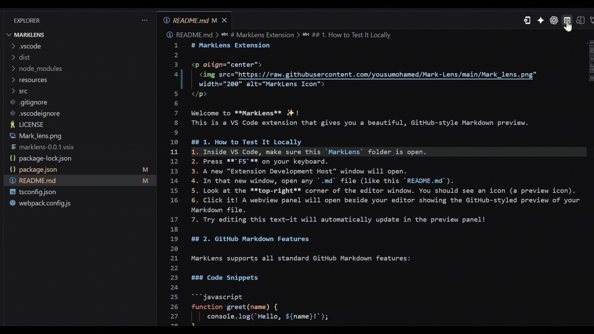 MarkLens Instructions