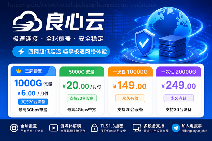 GitHub - youzhijichang/liangxinyun-youhuima: 良心云机场优惠码duangvps测试不可用 附26年 ...