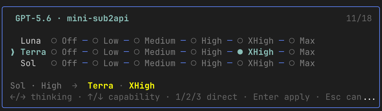 GPT-5.6 Switcher preview