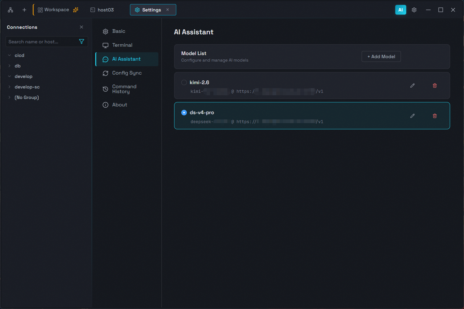 AI Model Config