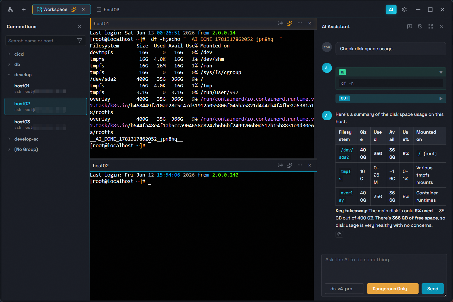 SSH Terminal with AI
