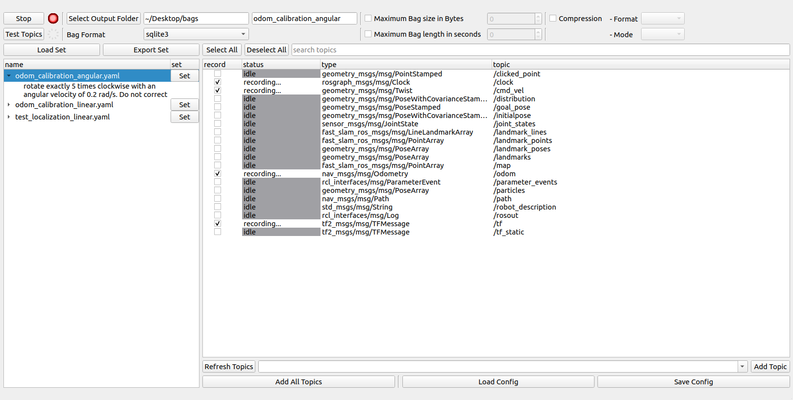 Loading a configuration set