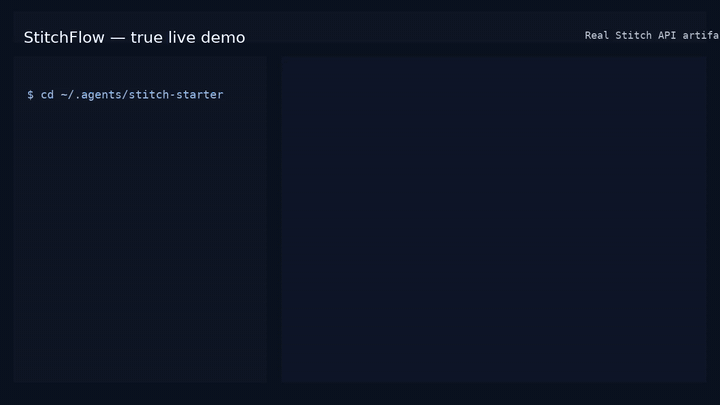 StitchFlow true live demo