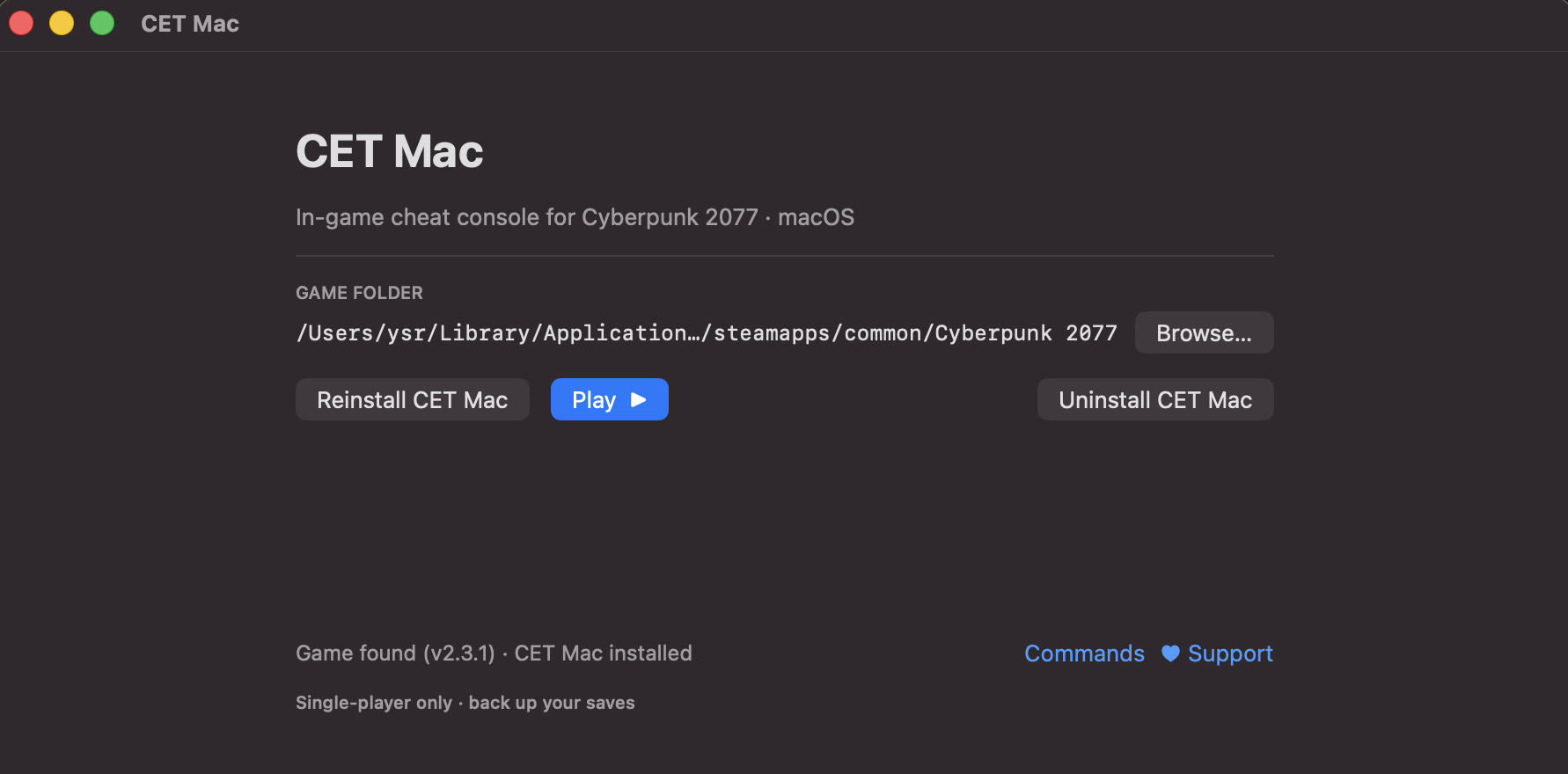 NightCity Console launcher