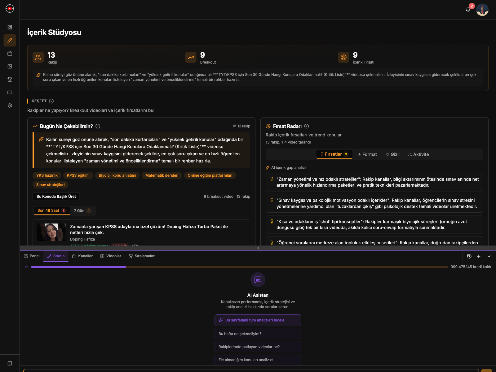 Studio Üzerinde AI Asistan