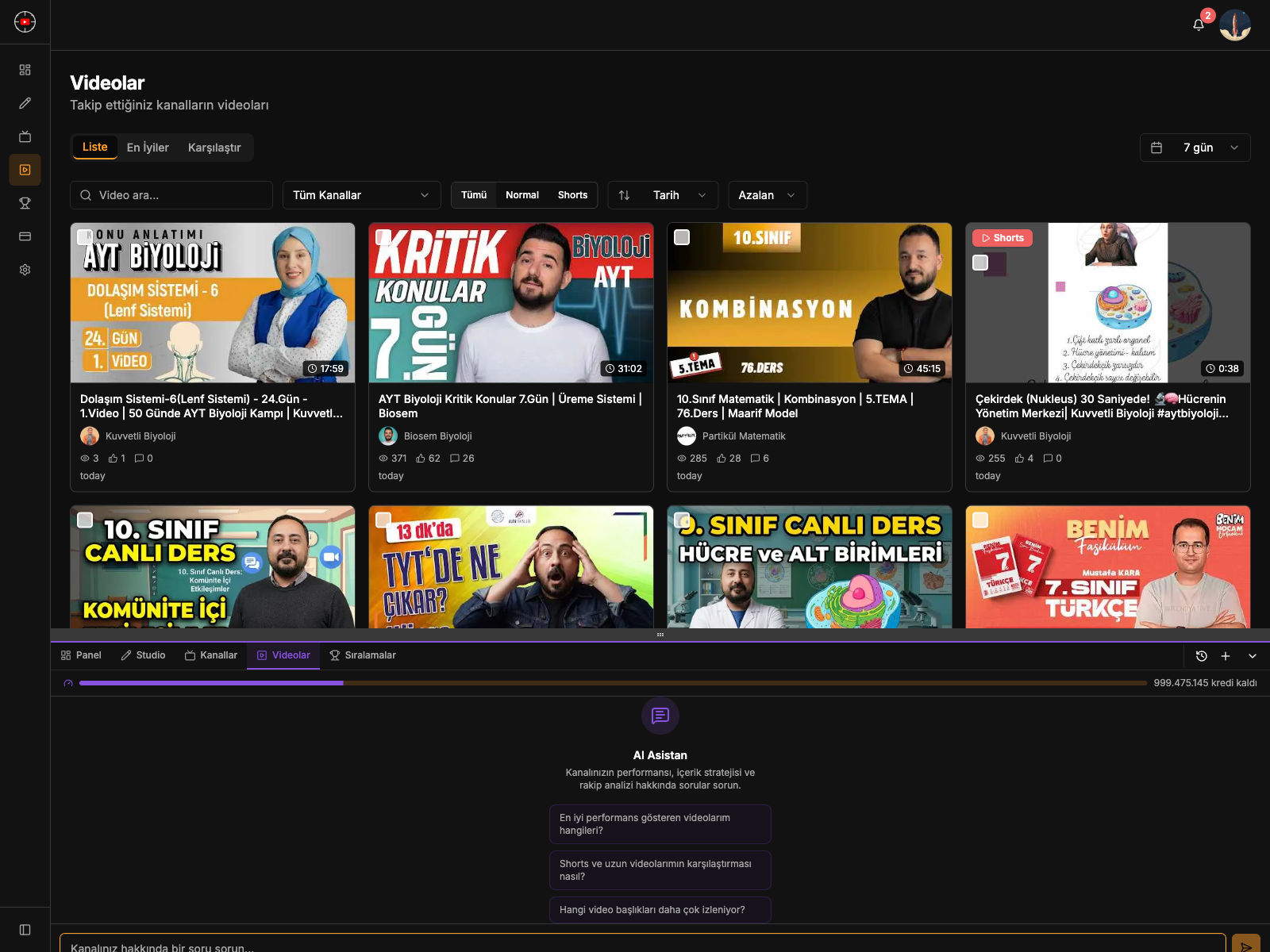 Videolar Üzerinde AI Asistan