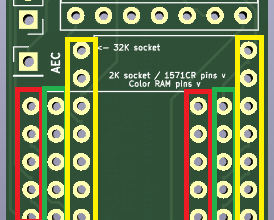 colour-coded pins