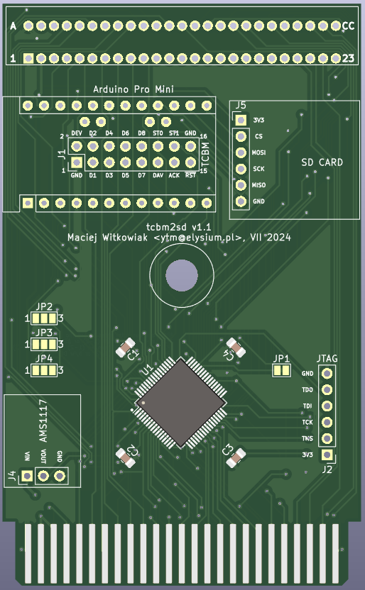 tcbm2sd PCB Top view