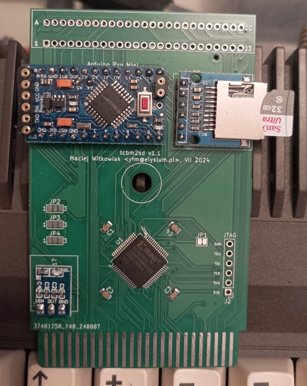 tcbm2sd populated PCB