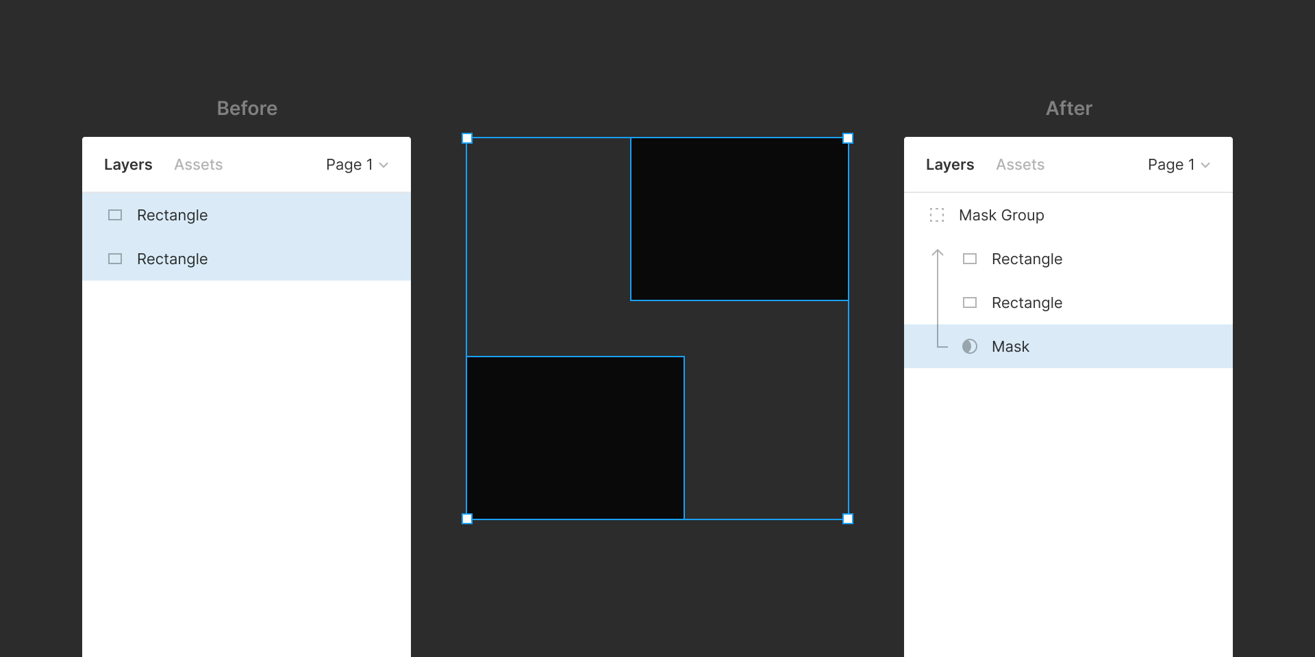 Draw Mask Under Selection