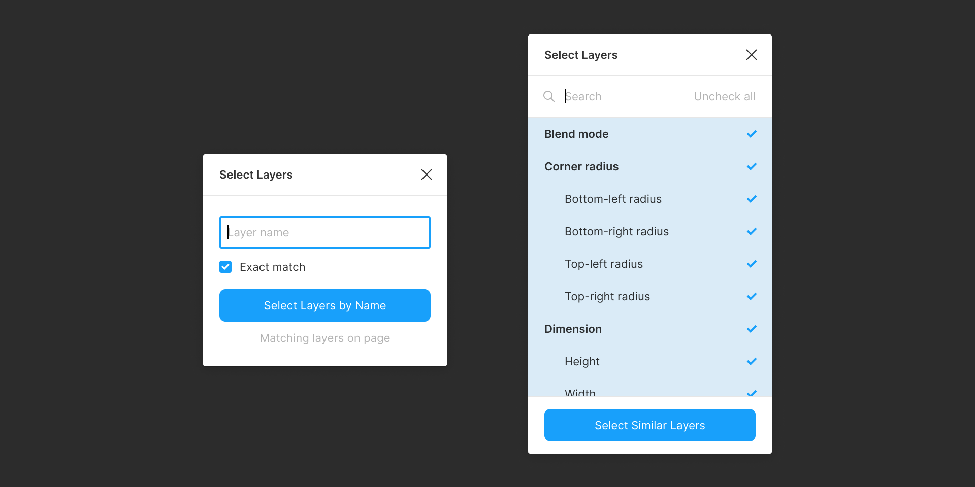 Select Layers