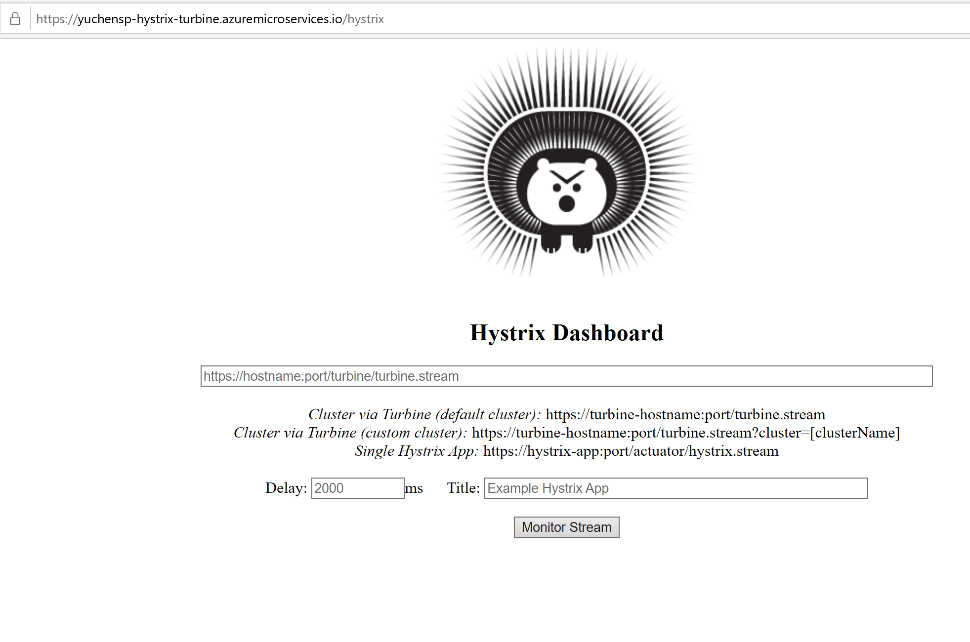 Hystrix Dashboard