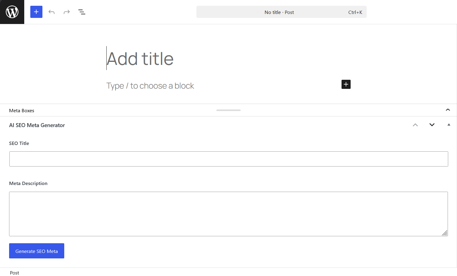 SEO Meta Box
