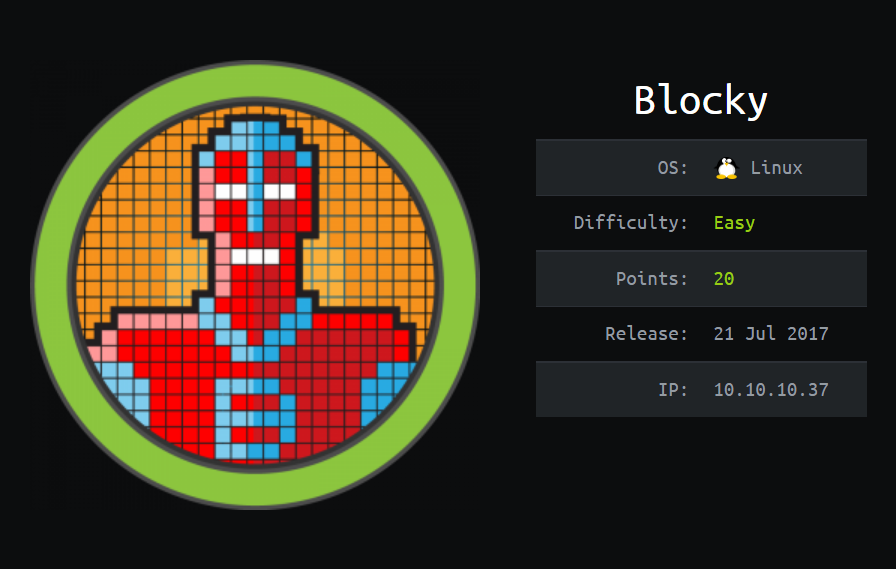 HackTheBox - Blocky image