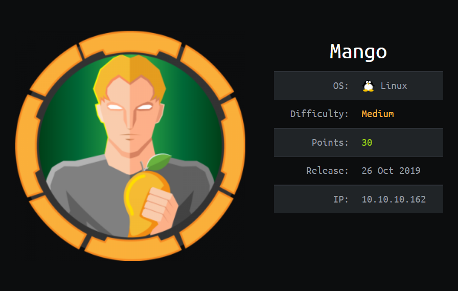 HackTheBox - Mango image