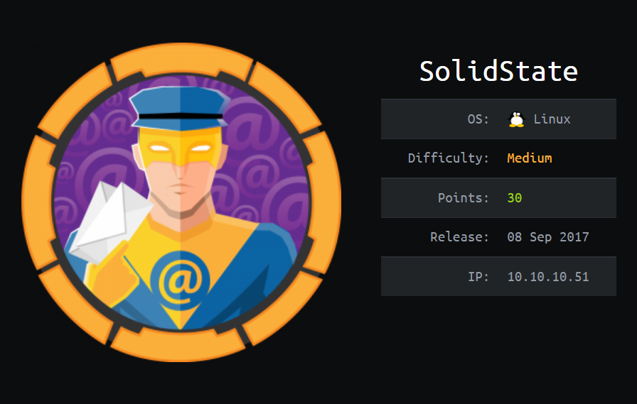 HackTheBox - SolidState image