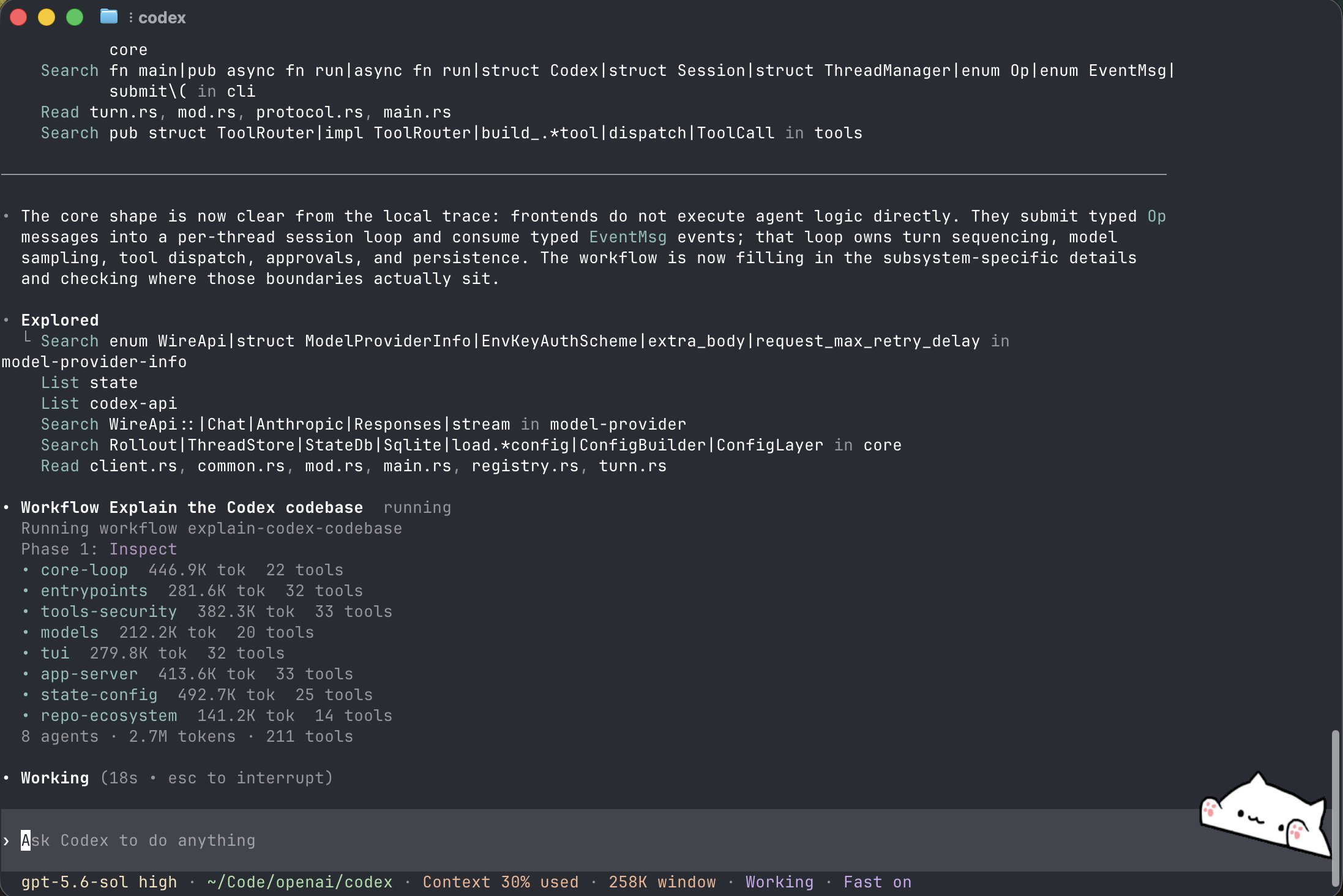 Codex++ CLI with a Bongo Cat terminal pet
