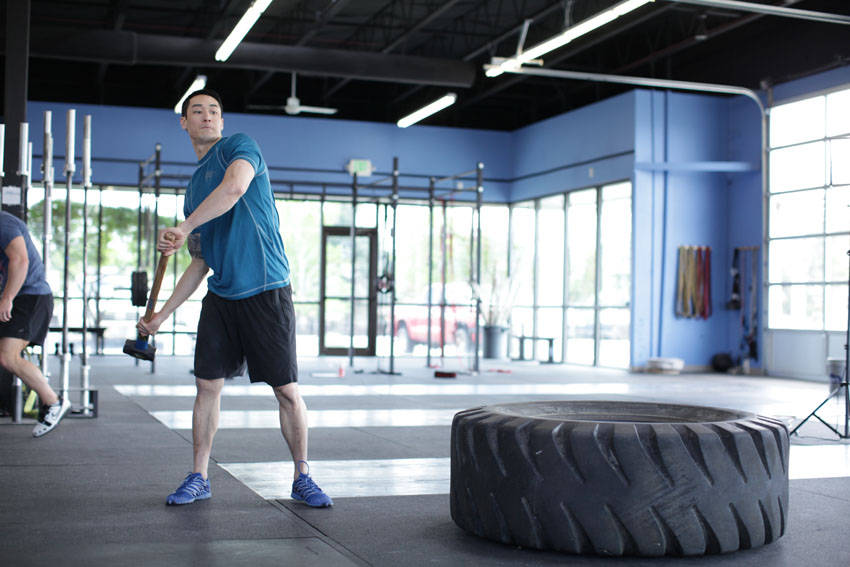 Sledgehammer Swings exercise