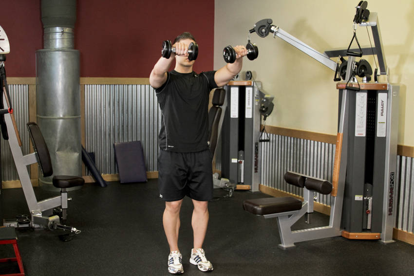 Alternating Deltoid Raise reference position 2