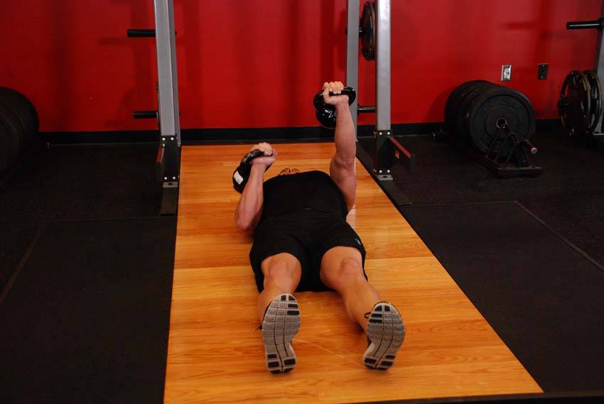 Alternating Floor Press reference position 2