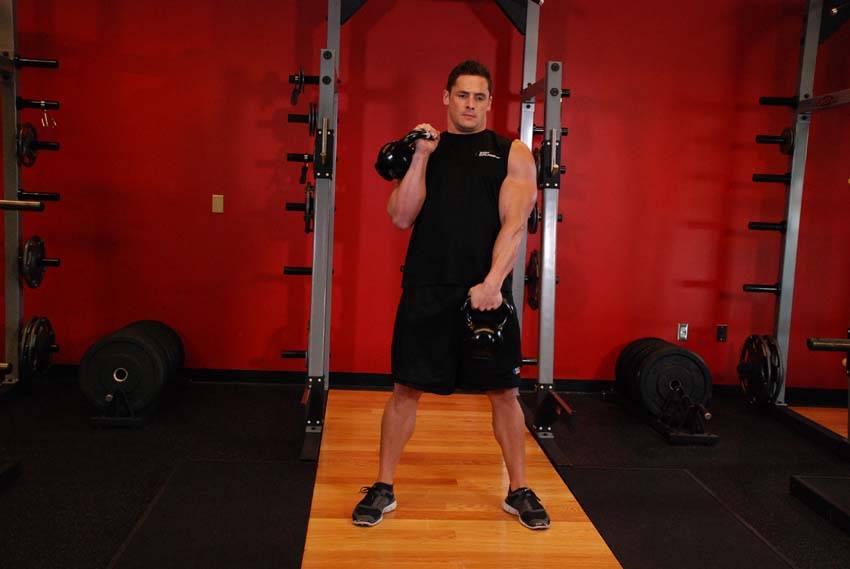 Alternating Hang Clean reference position 2