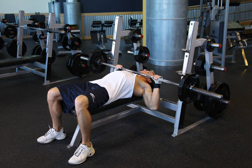 Barbell Guillotine Bench Press reference position 2