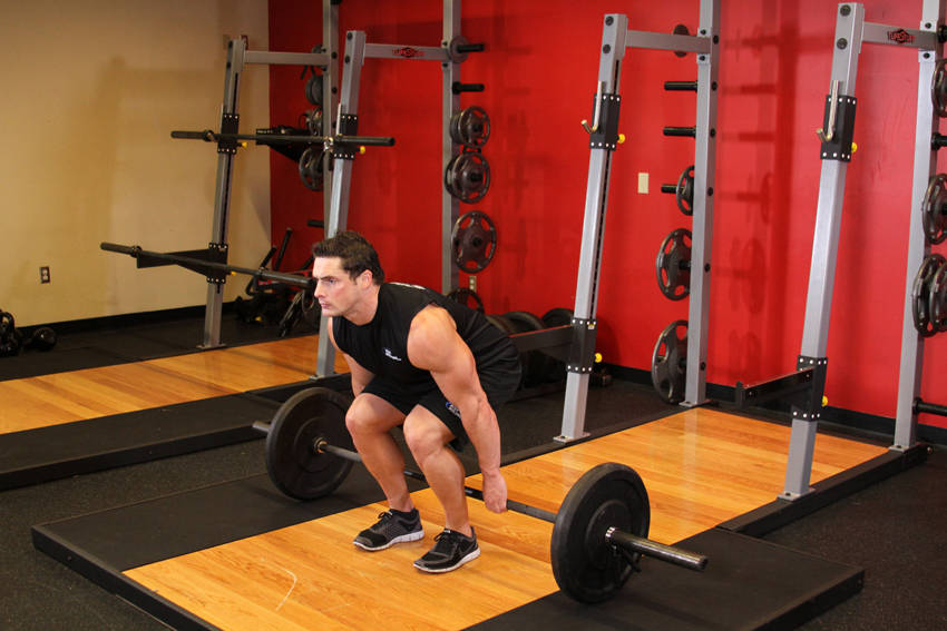 Barbell Hack Squat reference position 1