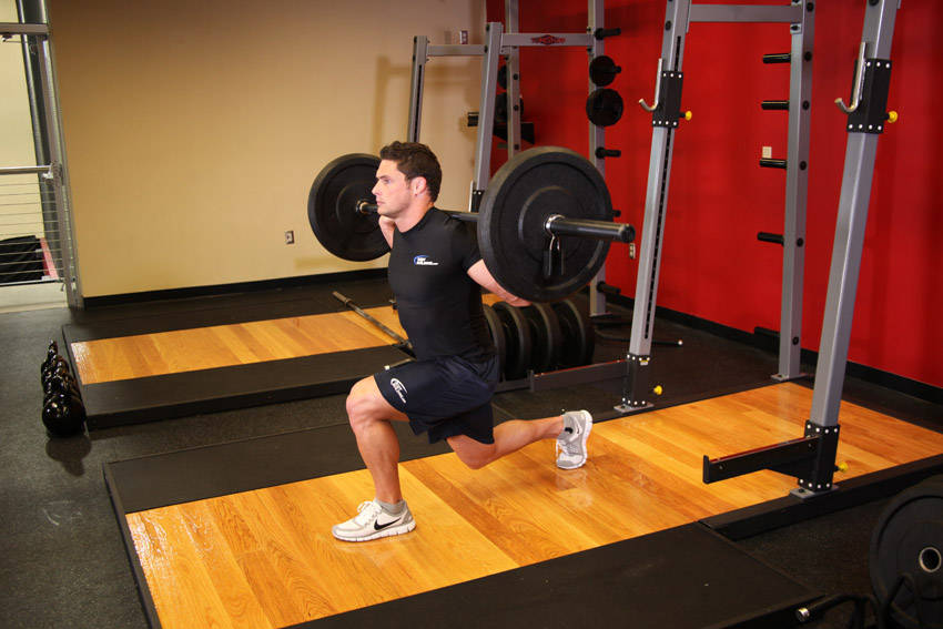 Barbell Lunge reference position 2