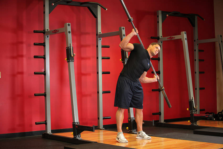 Barbell Side Bend reference position 2