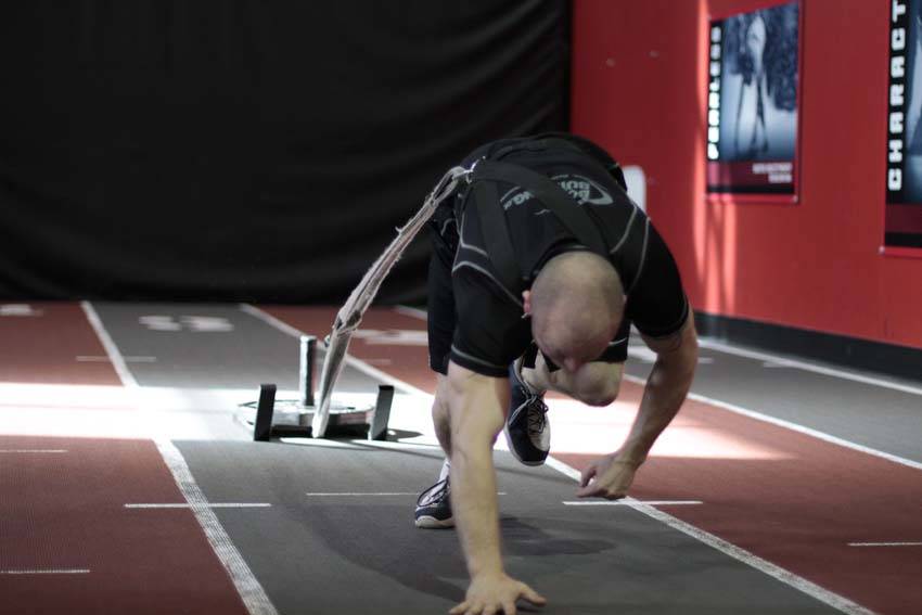 Bear Crawl Sled Drags reference position 2