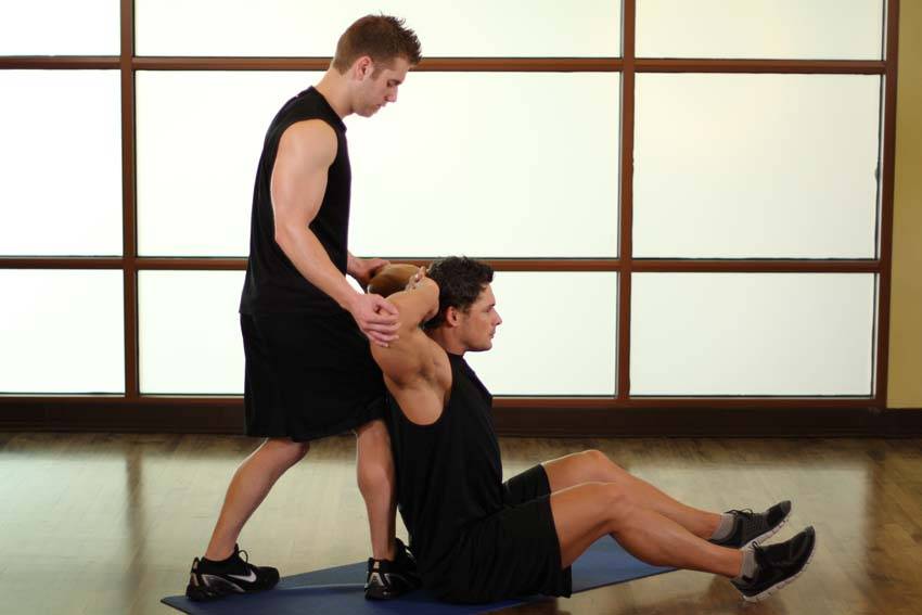 Behind Head Chest Stretch reference position 2