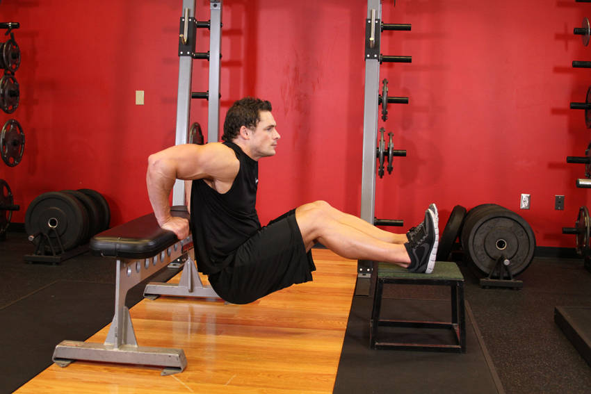 Bench Dips reference position 2