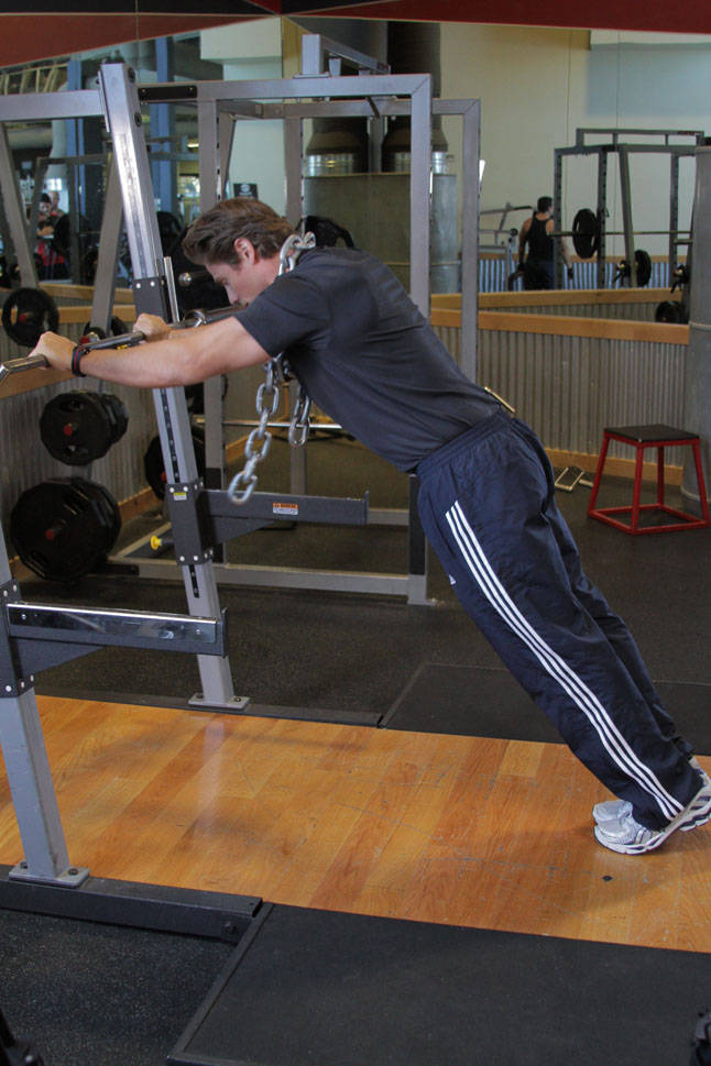 Body Tricep Press reference position 1