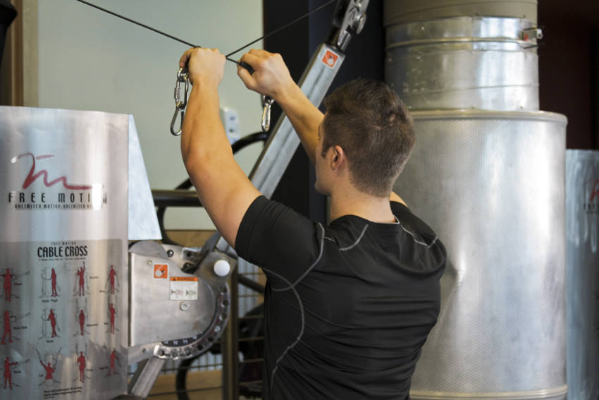 Cable Rear Delt Fly reference position 1