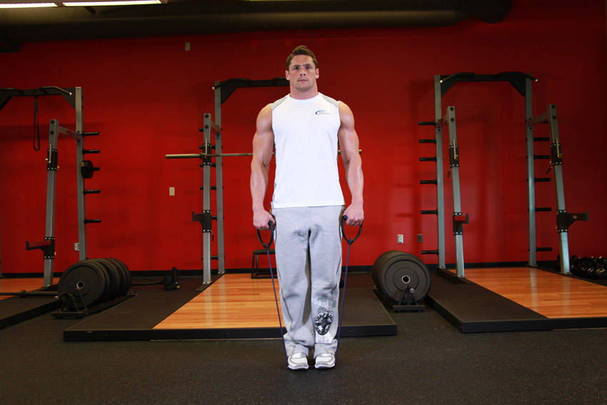 Calf Raises - With Bands reference position 1