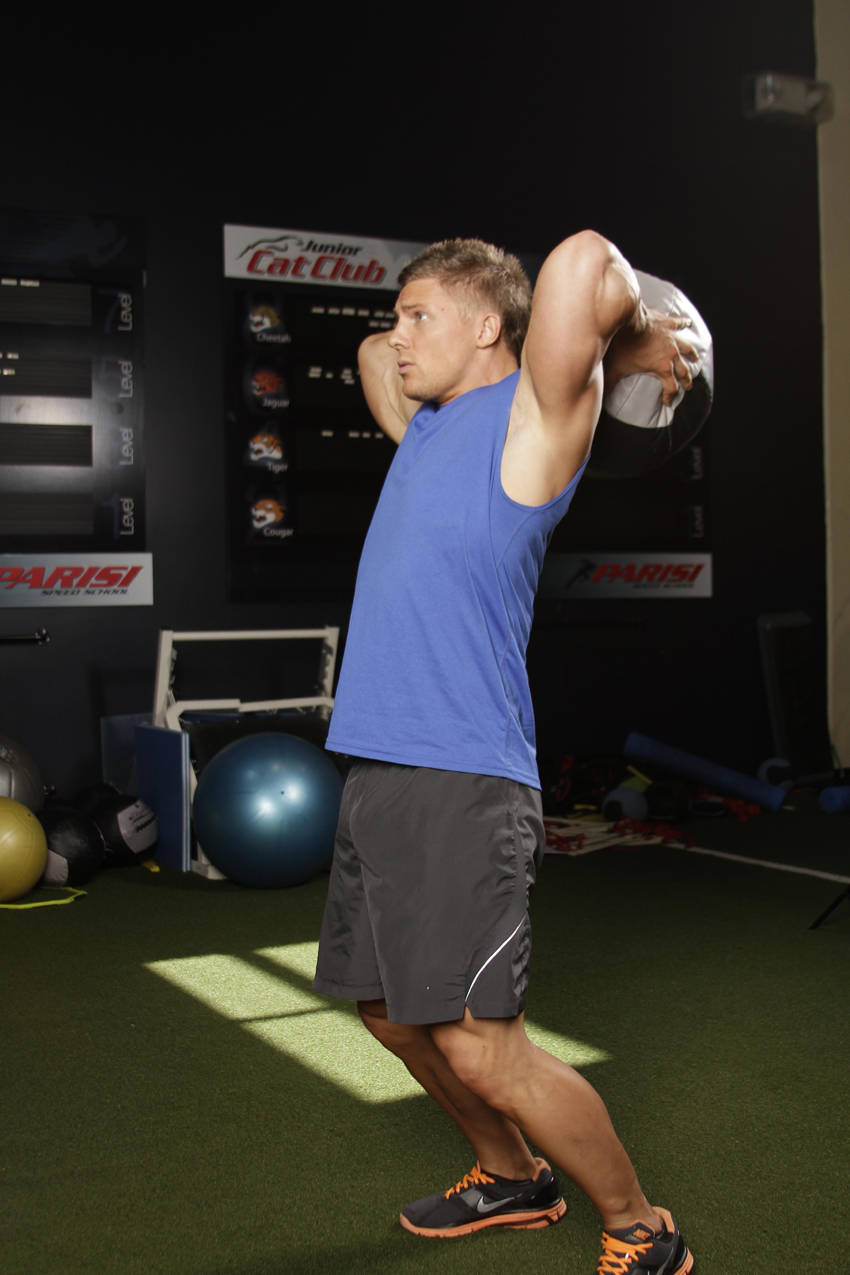 Catch and Overhead Throw reference position 2