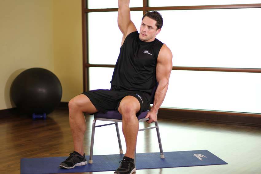 Chair Lower Back Stretch reference position 2