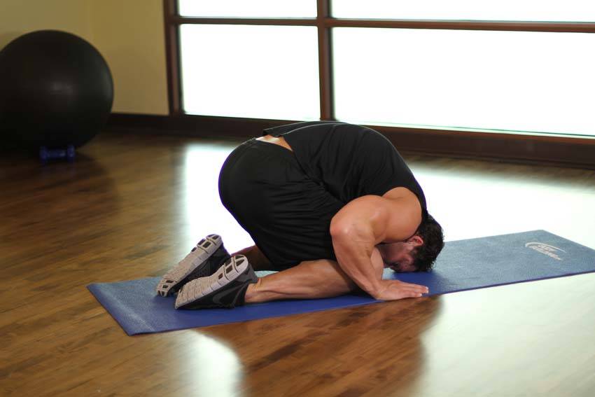Child's Pose reference position 2