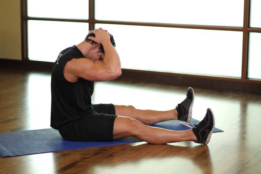 Chin To Chest Stretch reference position 2