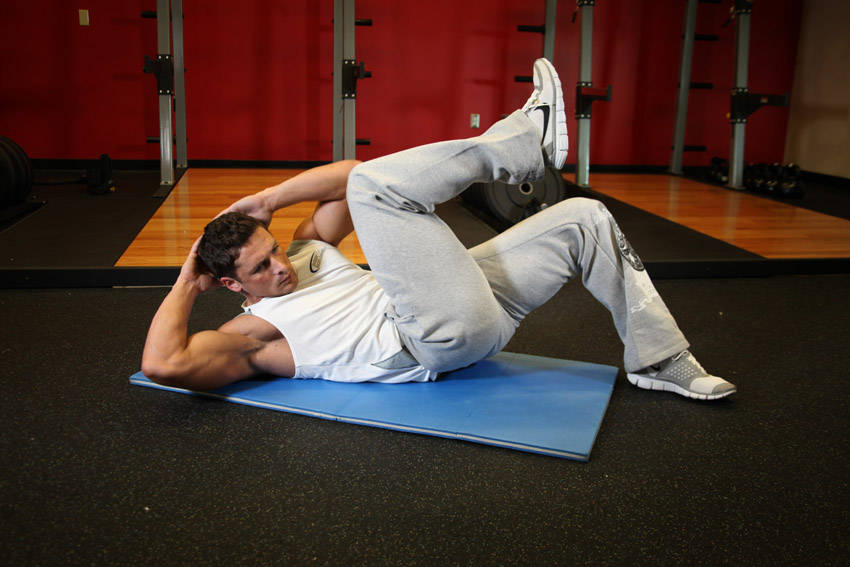 Cross-Body Crunch reference position 2