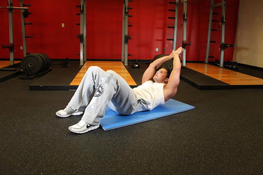 Crunch - Hands Overhead reference position 2