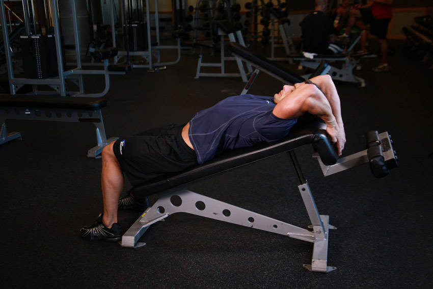Decline Reverse Crunch reference position 1