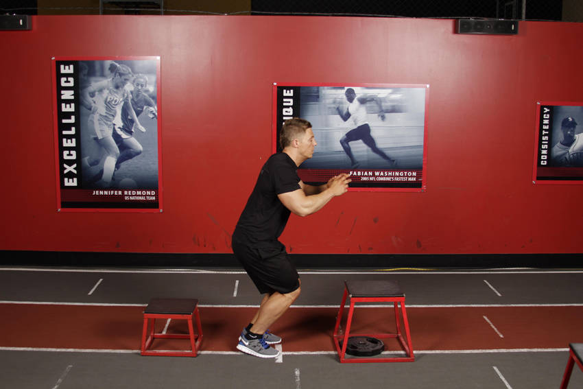 Depth Jump Leap reference position 2