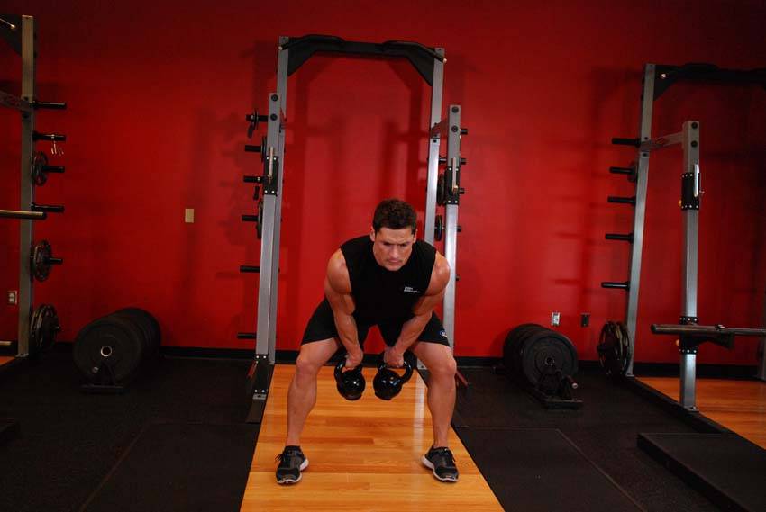 Double Kettlebell Snatch reference position 2