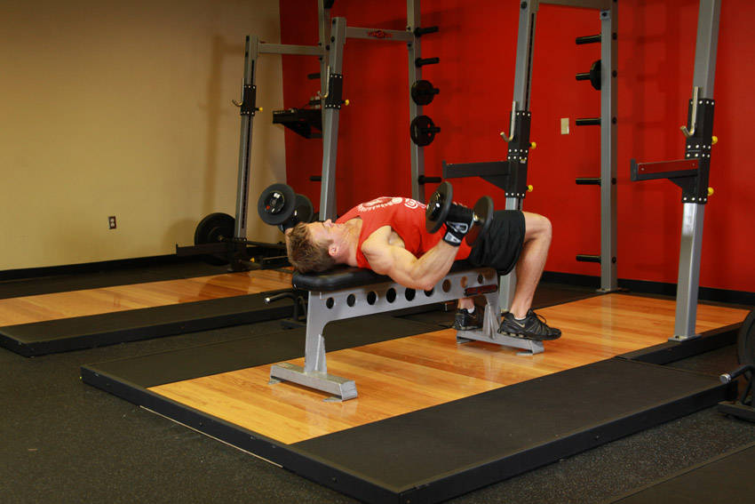 Dumbbell Flyes reference position 2
