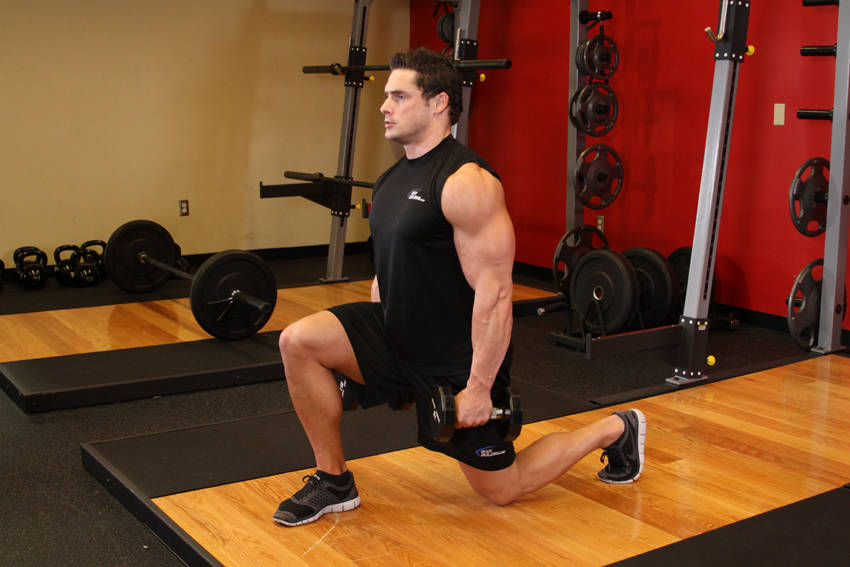 Dumbbell Lunges reference position 2
